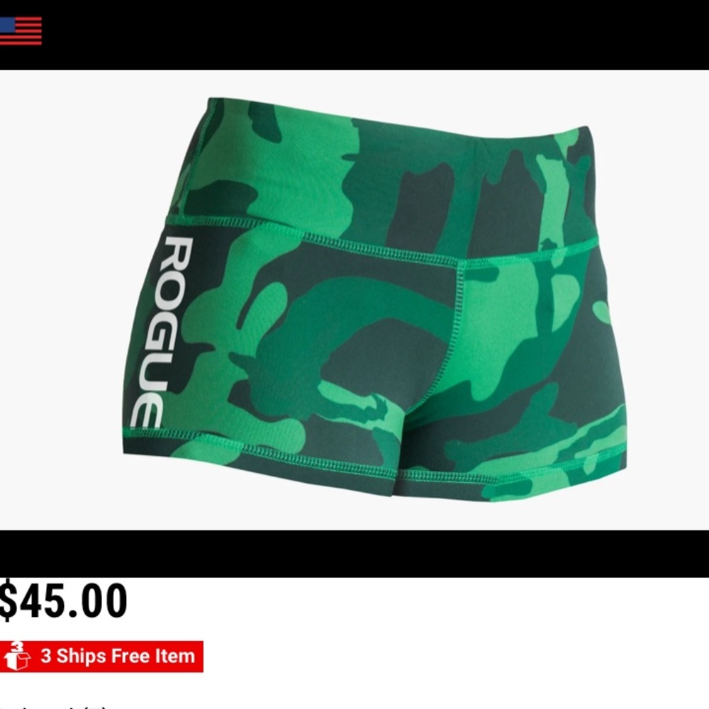 Rogue wide booty shorts size M
